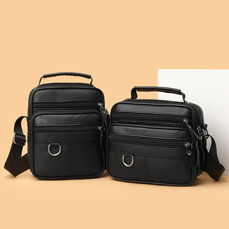 男士牛皮單肩包