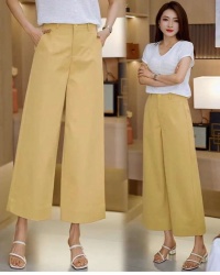九分窄版闊腿褲