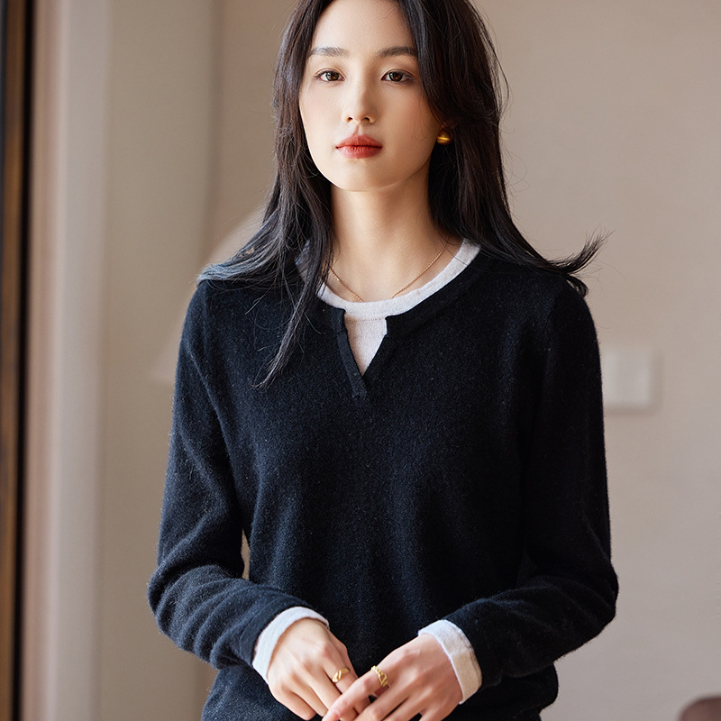 秋冬顯瘦假兩件