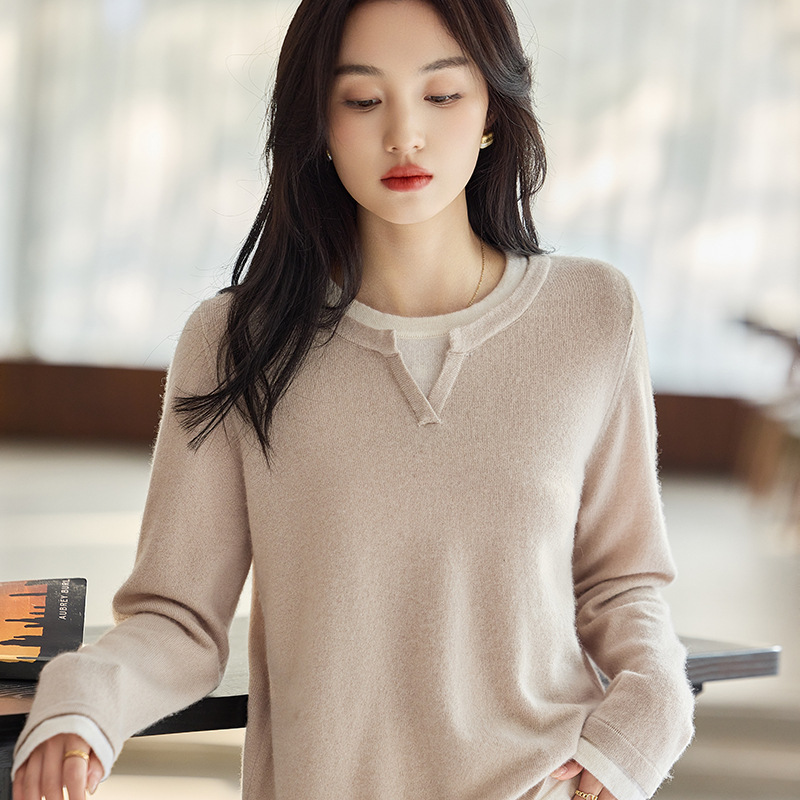 秋冬顯瘦假兩件