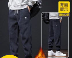 燈芯絨休閒束腳褲